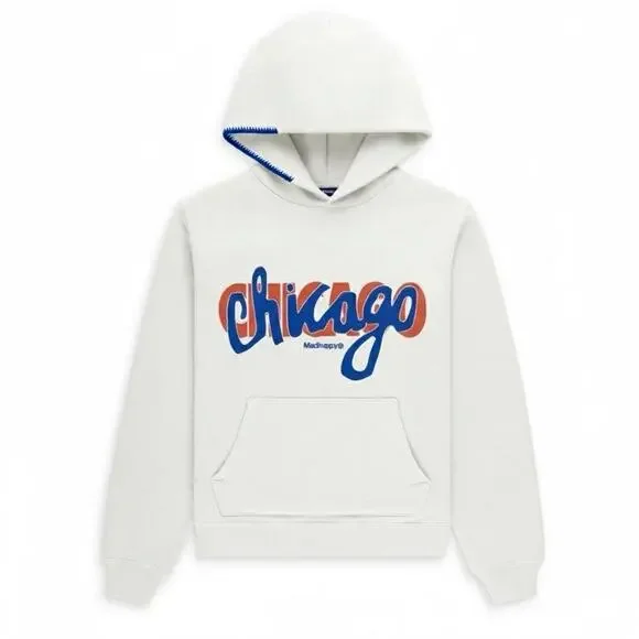 Madhappy Limited Edition Chicago Hooded Sweatshirt Size Unisex Large NWT - Picture 1 of 9